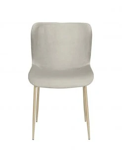 Westwing Collection Samt-Polsterstuhl Tess in Silbergrau, B 49 x H 84 cm 12 Westwing Collection Samt-Polsterstuhl Tess in Silbergrau, B 49 x H 84 cm -Esszimmer Verkäufe Samt Polsterstuhl Tess in Silbergrau 4