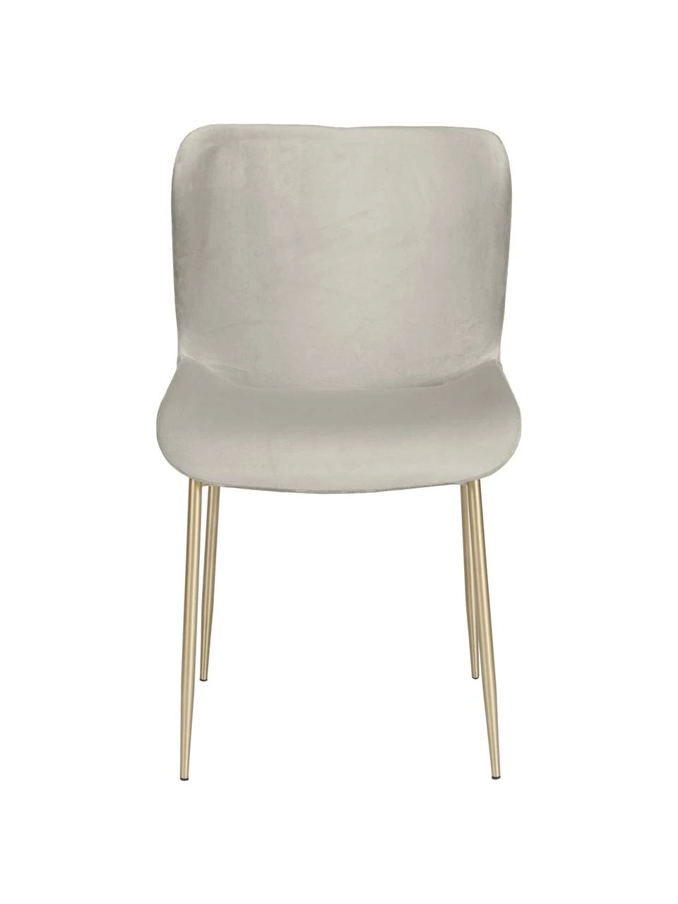 Westwing Collection Samt-Polsterstuhl Tess in Silbergrau, B 49 x H 84 cm 7 Westwing Collection Samt-Polsterstuhl Tess in Silbergrau, B 49 x H 84 cm – Bild 5