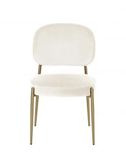 Westwing Collection Samt-Polsterstuhl Viggo, B 49 x T 66 cm -Esszimmer Verkäufe Samt Polsterstuhl Viggo 5