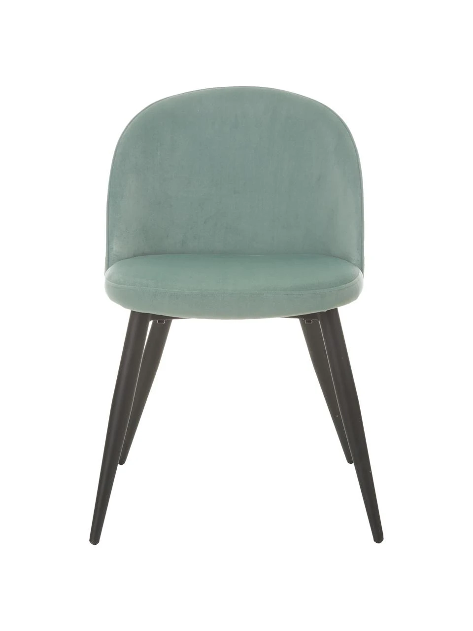 Westwing Collection Samt-Polsterstühle Amy in Blaugrün, 2 Stück, B 51 x T 55 cm 6 Westwing Collection Samt-Polsterstühle Amy in Blaugrün, 2 Stück, B 51 x T 55 cm – Bild 4