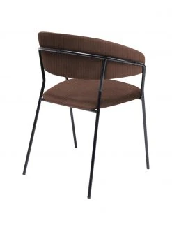 Kare Design Samt-Polsterstühle Belle in Braun, 2 Stück, B 57 x T 54 cm -Esszimmer Verkäufe Samt Polsterstuhle Belle in Braun 2 Stuck 6