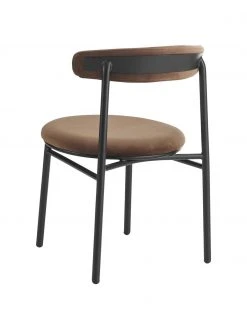 Samt-Polsterstühle Doggi in Braun, 2 Stück, B 47 x T 50 cm 12 Samt-Polsterstühle Doggi in Braun, 2 Stück, B 47 x T 50 cm -Esszimmer Verkäufe Samt Polsterstuhle Doggi in Braun 2 Stuck 4