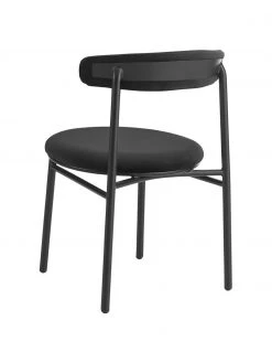 Samt-Polsterstühle Doggi in Schwarz, 2 Stück, B 47 x T 50 cm 12 Samt-Polsterstühle Doggi in Schwarz, 2 Stück, B 47 x T 50 cm -Esszimmer Verkäufe Samt Polsterstuhle Doggi in Schwarz 2 Stuck 4