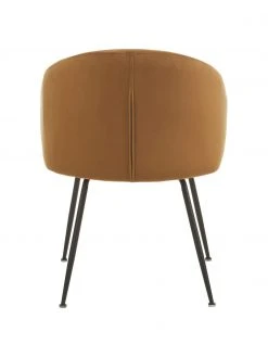 Westwing Collection Samt-Polsterstühle Luisa in Braun, 2 Stück, B 59 x T 59 cm -Esszimmer Verkäufe Samt Polsterstuhle Luisa in Braun 2 Stuck 5