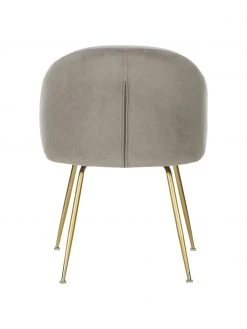 Westwing Collection Samt-Polsterstühle Luisa in Hellgrau, 2 Stück, B 59 x T 59 cm -Esszimmer Verkäufe Samt Polsterstuhle Luisa in Hellgrau 2 Stuck 5