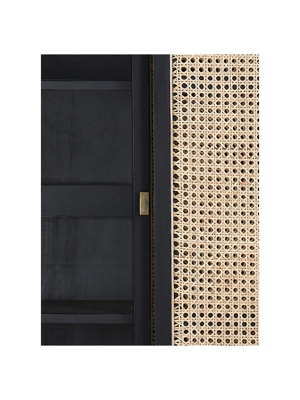 HKliving Schrank Retro mit Wiener Geflecht und Schiebetüren, 2-türig, B 95 x H 140 cm 8 HKliving Schrank Retro mit Wiener Geflecht und Schiebetüren, 2-türig, B 95 x H 140 cm – Bild 6