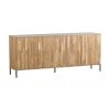 Sideboard Avourio mit geriffelter Front aus Eichenholz, 4-türig, B 200 x H 85 cm -Esszimmer Verkäufe Sideboard Avourio mit geriffelter Front aus Eichenholz 4 turig