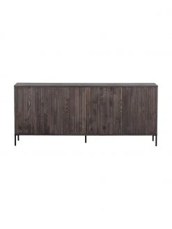 Sideboard Avourio mit geriffelter Front aus Eschenholz, 4-türig, B 200 x H 85 cm -Esszimmer Verkäufe Sideboard Avourio mit geriffelter Front aus Eschenholz 4 turig 3