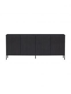 Sideboard Avourio mit geriffelter Front aus Kiefernholz, 4-türig, B 200 x H 85 cm -Esszimmer Verkäufe Sideboard Avourio mit geriffelter Front aus Kiefernholz 4 turig 4