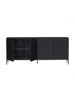 Sideboard Avourio mit geriffelter Front aus Kiefernholz, 4-türig, B 200 x H 85 cm -Esszimmer Verkäufe Sideboard Avourio mit geriffelter Front aus Kiefernholz 4 turig 5