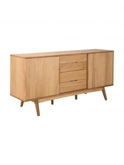 Sideboard Bettina mit Schubladen und Eichenholzfurnier, B 180 x H 84 cm