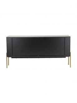 Westwing Collection Sideboard Jesper mit Türen in Schwarz, B 160 x H 80 cm -Esszimmer Verkäufe Sideboard Jesper mit Turen in Schwarz 5