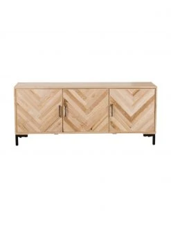 Westwing Collection Sideboard Leif mit Türen aus massivem Eschenholz, B 177 x H 75 cm -Esszimmer Verkäufe Sideboard Leif mit Turen aus massivem Eschenholz 3
