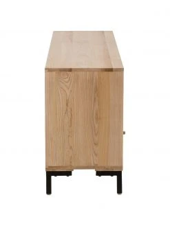 Westwing Collection Sideboard Leif mit Türen aus massivem Eschenholz, B 177 x H 75 cm -Esszimmer Verkäufe Sideboard Leif mit Turen aus massivem Eschenholz 5