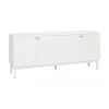 Rowico Sideboard Lewiston mit geriffelter Front in Weiß, B 161 x H 70 cm -Esszimmer Verkäufe Sideboard Lewiston mit geriffelter Front in Weiss