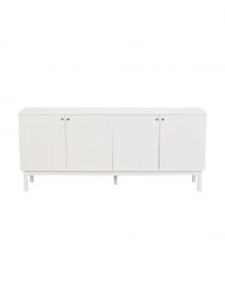 Rowico Sideboard Lewiston mit geriffelter Front in Weiß, B 161 x H 70 cm -Esszimmer Verkäufe Sideboard Lewiston mit geriffelter Front in Weiss 4