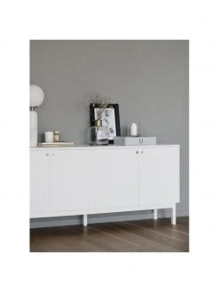 Rowico Sideboard Lewiston mit geriffelter Front in Weiß, B 161 x H 70 cm -Esszimmer Verkäufe Sideboard Lewiston mit geriffelter Front in Weiss 5
