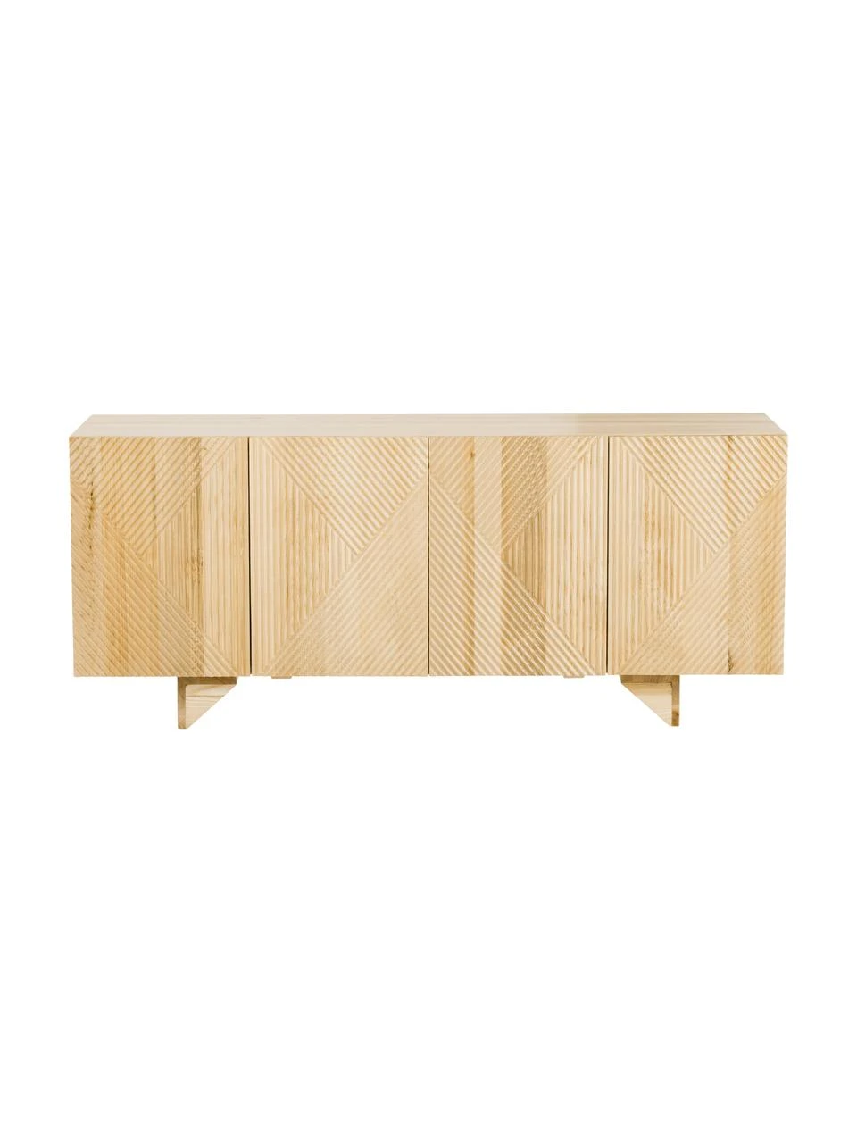 Westwing Collection Sideboard Louis aus Massivholz mit Türen, B 177 x H 75 cm 8 Westwing Collection Sideboard Louis aus Massivholz mit Türen, B 177 x H 75 cm – Bild 6