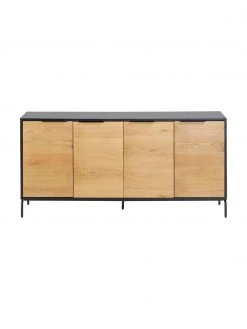 Sideboard Stellar mit Türen aus Eichenholzfurnier, B 165 x H 80 cm -Esszimmer Verkäufe Sideboard Stellar mit Turen aus Eichenholzfurnier 3