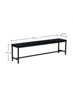 Westwing Collection Sitzbank Raw aus massivem Mangoholz, B 170 x H 47 cmNur noch wenige verfügbar 10 Westwing Collection Sitzbank Raw aus massivem Mangoholz, B 170 x H 47 cmNur noch wenige verfügbar -Esszimmer Verkäufe Sitzbank Raw aus massivem Mangoholz 2