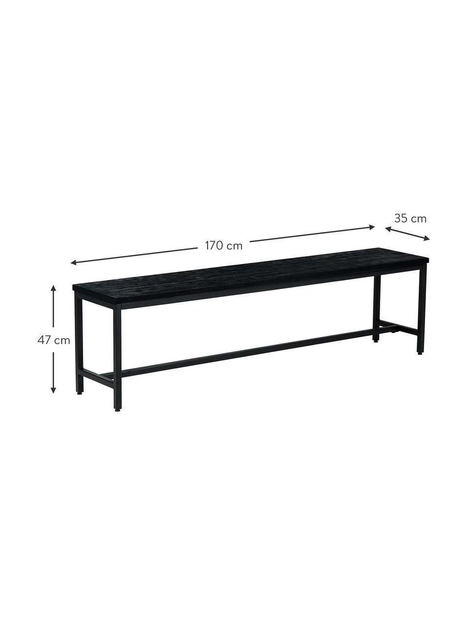 Westwing Collection Sitzbank Raw aus massivem Mangoholz, B 170 x H 47 cmNur noch wenige verfügbar 5 Westwing Collection Sitzbank Raw aus massivem Mangoholz, B 170 x H 47 cmNur noch wenige verfügbar – Bild 3