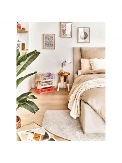 Skandi Hocker Brocsy aus Holz, B 30 x H 44 cm -Esszimmer Verkäufe Skandi Hocker Brocsy aus Holz 5