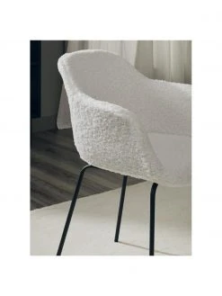 Westwing Collection Teddy-Armlehnstuhl Fiji mit schmaler Sitzschale, B 58 x H 81 cm -Esszimmer Verkäufe Teddy Armlehnstuhl Fiji mit schmaler Sitzschale 2