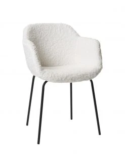 Westwing Collection Teddy-Armlehnstuhl Fiji mit schmaler Sitzschale, B 58 x H 81 cm