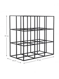 Jotex Weinregal Vinnie in Schwarz für 9 Flaschen, B 37 x H 37 cmNur noch 1 Artikel verfügbar -Esszimmer Verkäufe Weinregal Vinnie in Schwarz fur 9 Flaschen 2
