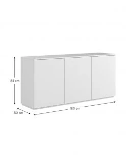 Weißes Sideboard Join mit Türen, B 180 x H 84 cm -Esszimmer Verkäufe Weisses Sideboard Join mit Turen 2